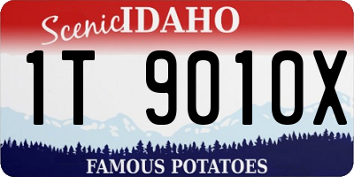 ID license plate 1T9010X