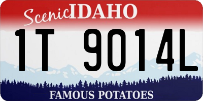 ID license plate 1T9014L