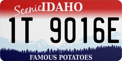 ID license plate 1T9016E