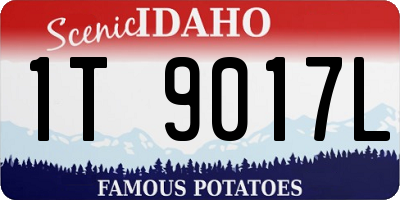 ID license plate 1T9017L