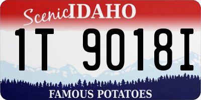 ID license plate 1T9018I