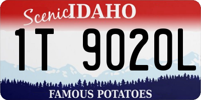 ID license plate 1T9020L
