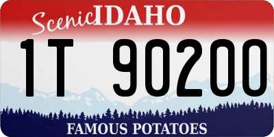 ID license plate 1T9020O