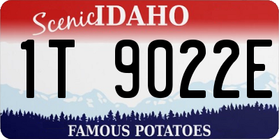 ID license plate 1T9022E