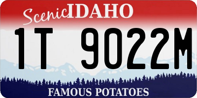 ID license plate 1T9022M