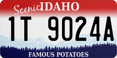 ID license plate 1T9024A