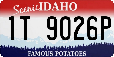 ID license plate 1T9026P