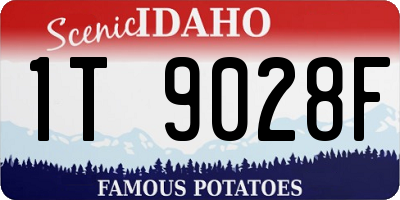 ID license plate 1T9028F