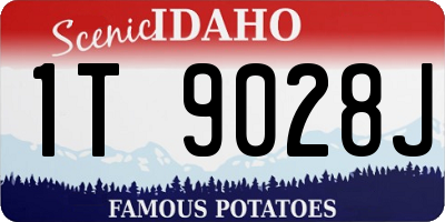 ID license plate 1T9028J