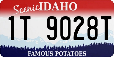 ID license plate 1T9028T