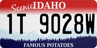 ID license plate 1T9028W