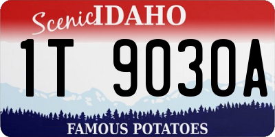 ID license plate 1T9030A