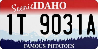 ID license plate 1T9031A