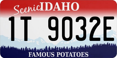 ID license plate 1T9032E