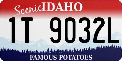 ID license plate 1T9032L