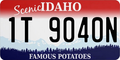 ID license plate 1T9040N