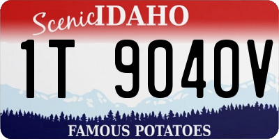 ID license plate 1T9040V