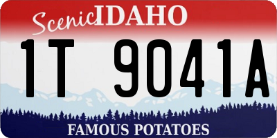 ID license plate 1T9041A