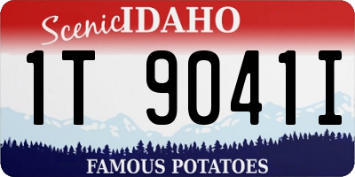 ID license plate 1T9041I
