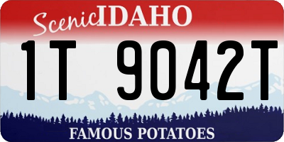 ID license plate 1T9042T