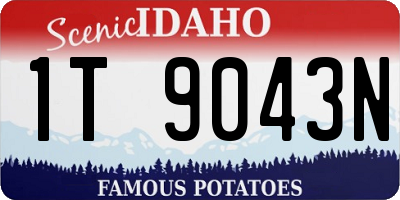 ID license plate 1T9043N