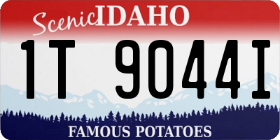 ID license plate 1T9044I
