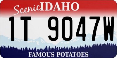 ID license plate 1T9047W