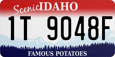 ID license plate 1T9048F