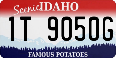 ID license plate 1T9050G
