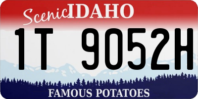 ID license plate 1T9052H