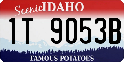 ID license plate 1T9053B