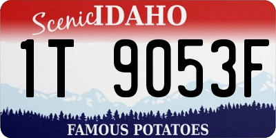 ID license plate 1T9053F