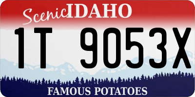 ID license plate 1T9053X