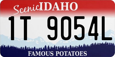 ID license plate 1T9054L