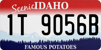 ID license plate 1T9056B