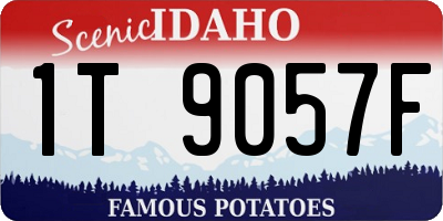 ID license plate 1T9057F