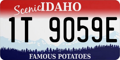 ID license plate 1T9059E