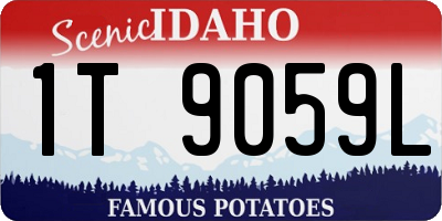 ID license plate 1T9059L