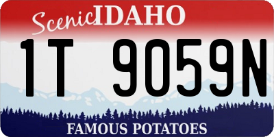 ID license plate 1T9059N