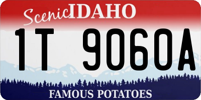 ID license plate 1T9060A