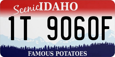 ID license plate 1T9060F