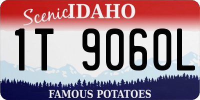 ID license plate 1T9060L