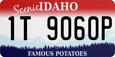 ID license plate 1T9060P