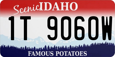 ID license plate 1T9060W