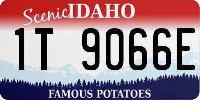 ID license plate 1T9066E