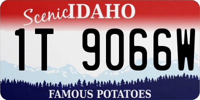 ID license plate 1T9066W