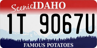 ID license plate 1T9067U