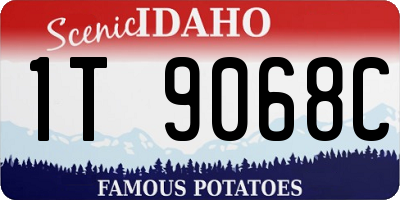 ID license plate 1T9068C