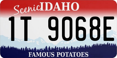 ID license plate 1T9068E