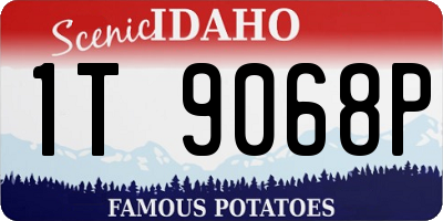 ID license plate 1T9068P